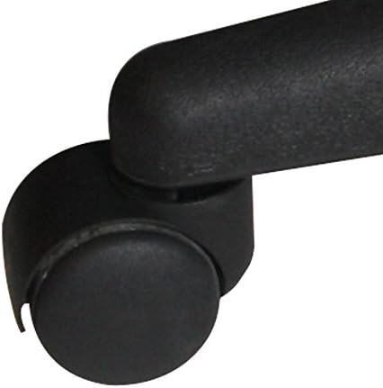 Master Massage Pneumatic Rolling Massage Stool with Backrest Black