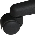 Master Massage Pneumatic Rolling Massage Stool with Backrest Black