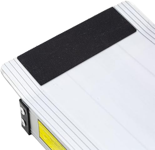 3' to 5' Portable Wheelchair Ramps, Telescoping, 600 lbs Cap, Silver Spring