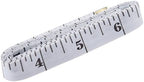 GDMINLO Soft Tape Measure Double Scale Body Sewing Flexible Tailor Craft Vinyl Ruler for Weight Loss Medical Body Measurement, Has Centimetre Scale on Reverse Side 60-inch（White）