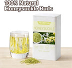 Honeysuckle Buds, 100% Pure Natural Dried Honeysuckle Buds Organic,Jin Yin Hua Tea -Premium Flower Herbal Tea (Honeysuckle (3.53oz/100g))