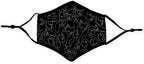 WEDDINGSTAR 3-Ply Adult Washable Cloth Face Mask Reusable and Adjustable with Filter Pocket - Many Faces