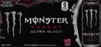 Monster Energy Ultra Black, Sugar Free Energy Drink, 16 Ounce | Pack of 15