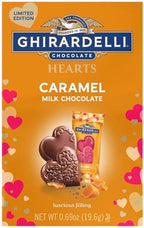 Ghirardelli Chocolate, Milk Chocolate Caramel Hearts, 0.69 Ounce