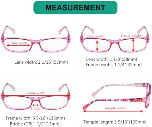 Eyekepper 6-pack Ladies Reading Glasses Stylish Women Readers - Purple +0.75