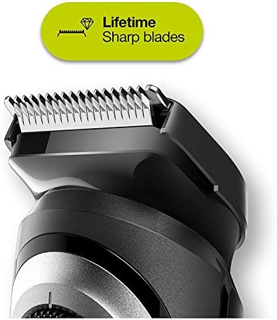 Braun Beard Trimmer Hair Clippers for Men, Cordless & Rechargeable, Mini Foil Shaver with Gillette ProGlide Razor, Black/Silver, 6 Piece Set