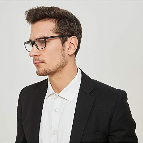 JOSCHOO 5 Pack Reading Glasses Men Women Spring Hinges Comfortable Glasses for Reading (5 Black, 0.75)