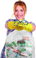 Ultrasac 13 Gallon 0.69 MIL Clear Drawstring Trash Bags - 24" x 27" - Pack of 60 - For Home, Kitchen, Bathroom, & Office