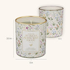 Christian Art Gifts Grace is Sufficient Scented Candle: Soy Wax, Pure Essential Oils, Sage & Lavender Scent, Bible Verse, Floral Design Glass Jar, Encouragement Gift for Women, 40 Hours Burn Time