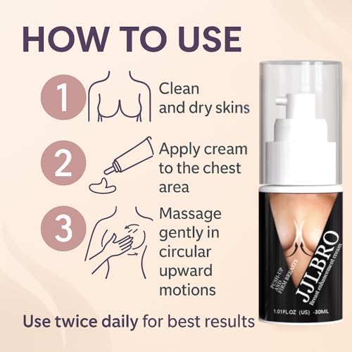 JJLBRO Breast Enhancement Cream for Quick Growth: Enhances, Lifts & Firms Breasts - Unscented, Hypoallergenic Cream for Women