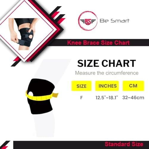 Be Smart Knee Brace for Women And Men, Knee support for Pain Relief, Arthritis, Meniscus tear, Patellar Tendon rodilleras de trabajo Injury Recovery, Basketball, Running, Jumpers Knee, Tendonitis
