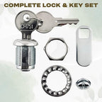 Replacement Lock & Key Set – Compatible with Rubbermaid® Commercial Cart 6181 | FG6181L20000 | 1 Lock with 2 Keys – (1 PK)