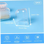 12Pcs Tooth Brush Cover Cap, Reusable Clear Plastic Electric Toothbrush Cover, Electric Toothbrush Cover Toothbrush Head Cover for Healthy Brushing and Storage in Home and Travel