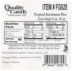 Quality Candy Company Tropical Fruit Discs, 5 Pounds