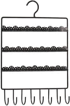 Hanging Jewelry Organizer, Earring Wall Holder Metal Jewelry Display Rack for Earrings Dangles Necklaces Bracelets Organizer - Iron Earrings Wall Rack for Dressing Room Bedroom (Small)