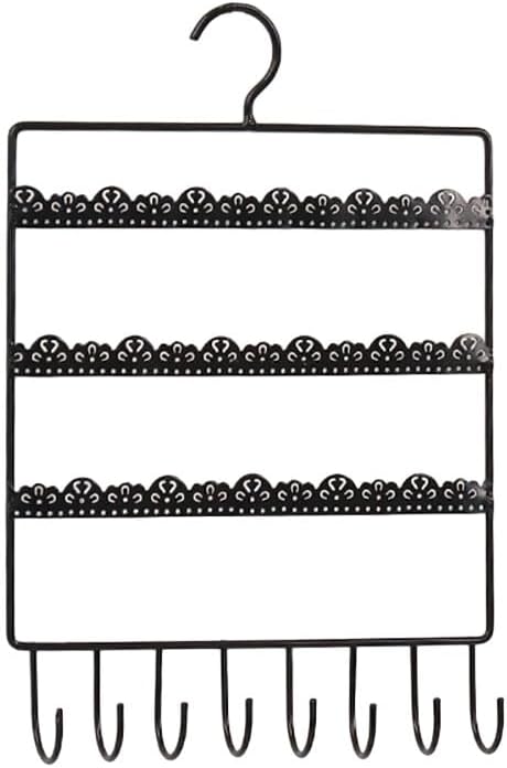 Hanging Jewelry Organizer, Earring Wall Holder Metal Jewelry Display Rack for Earrings Dangles Necklaces Bracelets Organizer - Iron Earrings Wall Rack for Dressing Room Bedroom (Small)