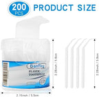 Interdental Toothpicks, Disposable Plastic Curved Hook Toothpicks, Ultra Teeth Cleaning Tool for Daily Care of Removes Plaque and Debris Between Your Teeth 200PCS (Pack of 1)