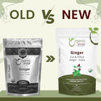 Organic Way Ginger Root Cut & Sifted (Zingiber officinale) - Herbal Tea | Kosher & USDA Certified | Vegan, Non-GMO & Gluten Free | Tested for Heavy Metal and Purity | 100% Raw from India (1LB -16Oz)