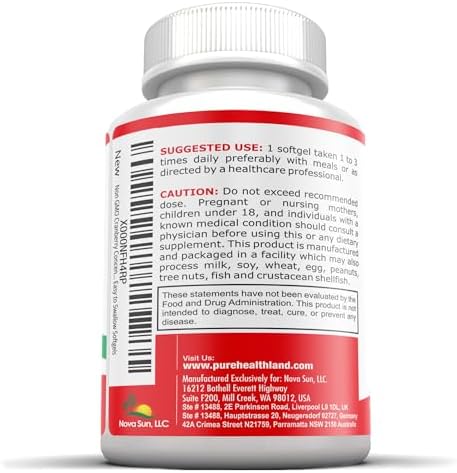 Cranberry Concentrate 252mg Per Softgel | 50:1 Extract | 60 Easy to Swallow Softgels for Men & Women, 1 Bottle