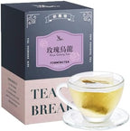 Fonming Tea- Rose Oolong Tea Bags – Individually Wrapped – Unsweetened, Light Floral Flavor – Hot or Cold Brew – Slimming & Refreshing Wellness Tea