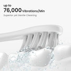 Oclean Electric Toothbrush for Adults, 150 Days Battery Life Electric Toothbrush, USB Rechargeable Sonic Travel Toothbrush with 6 Brush Heads & Travel Case, 5 Modes and Smart Timer