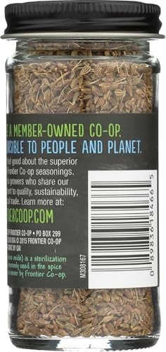 Frontier Co-op Organic Whole Anise Seed, 1.50-Ounce Jar, Adds Licorice-Like Flavor to Desserts, Stews, Bread, Tea, Kosher