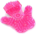 SAMYO Palm Shaped Massage Glove Body Massager with 9 360-degree-roller Metal Roller Ball Beauty Body Care (Pink)