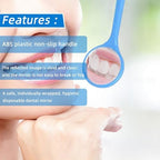 Disposable Dental Mirrors (100 Pack) -Dentists and Home Use Anti Fog Dental Mirrors - Plastic Mouth Mirror with Comfort Grip for Kids Adults - Dental Tools Individually Packed (Blue (100 Pieces))