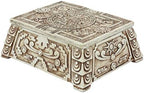 Ebros Gift Mexica Aztec Maya Solar Sun Gods and Goddesses Mesoamerican Calendar Jewelry Treasure Trinket Jewelry Box Figurine