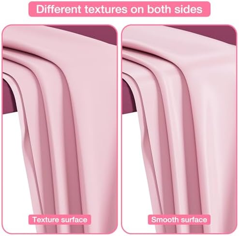 Noverlife 87x51in Massage Bed Cover, Reusable Wax Mat for Esthetician Bed Wax Bed Cover, PVC Reusable Pink Wax Pad Lash Bed Cover Massage Table Cover Protector Washable Tattoo Table Cover for Salon