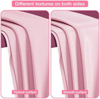 Noverlife 87x51in Massage Bed Cover, Reusable Wax Mat for Esthetician Bed Wax Bed Cover, PVC Reusable Pink Wax Pad Lash Bed Cover Massage Table Cover Protector Washable Tattoo Table Cover for Salon