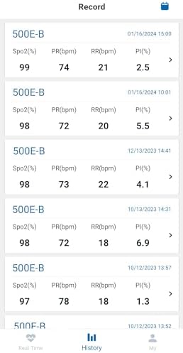 Zacurate 500E-B Wireless Bluetooth Fingertip Blood Pulse Oximeter Monitor with FREE App, SpO2, Heart Rate, Plethysmograph, and Perfusion Index Finger Oxygen Sensor Meter