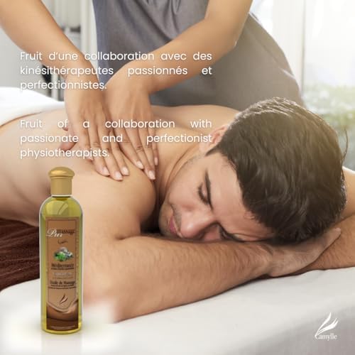 Camylle - Massage Oil Orange Blossom - Luxury Spa Massage Oil - De-Stressing with Sweet and Captivating Aromas - 1000ml