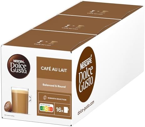 Nescafé Dolce Gusto Café au lait, Pack of 6, 6 x 16 Capsules