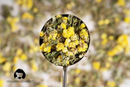 ARIS GOURMET CO. Armenian Bouquet Herbal Tea Mix 2oz = 57g (Peppermint, Wild Mint, Thyme, Immortelle) Loose Tea Antistress