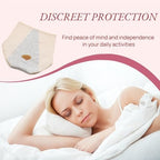 Women's Washable Incontinence Underwear for Light Leaks, Breathable Cotton 3-Layer Leakproof High-Waist Panties, Lightweight Stress Incontinence Protective Briefs Without Thick Pad (XL)