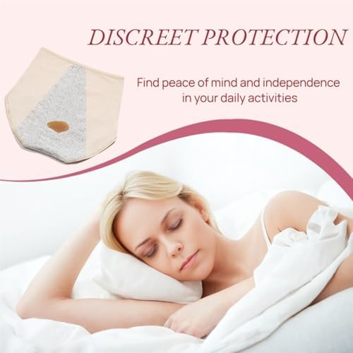Women's Washable Incontinence Underwear for Light Leaks, Breathable Cotton 3-Layer Leakproof High-Waist Panties, Lightweight Stress Incontinence Protective Briefs Without Thick Pad (XL)