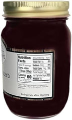Redhawk Farms Strawberry Rhubarb Jam - Strawberry Sauce - Homemade Jams, Jellies & Preserves (18 oz, 2 Pack)
