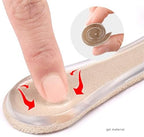 Gel Arch Support Cushions, 3 Pairs Soft Adhesive Arch Pads Arch Support Shoe Inserts, Reusable Foot Arch Supports Gel Arch Inserts Pads for Men Women Flat Feet Plantar Fasciitis Arch Pain Relief (S)