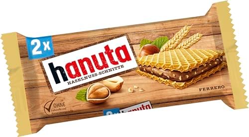 Hanuta 18x44g - Hazelnut slices with crunchy waffles