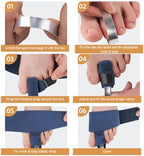 Toe Splints for Straightening Hammertoes Toe Brace Toe Straightener Toe Straps for Women Men Broken Toe Curled Toes Pain and Support 2Pcs