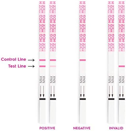 AccuMed Pregnancy Test Strips, 25-Count Individually Wrapped Pregnancy Strips, Early Home Detection Pregnancy Test Kit, Clear HCG Test