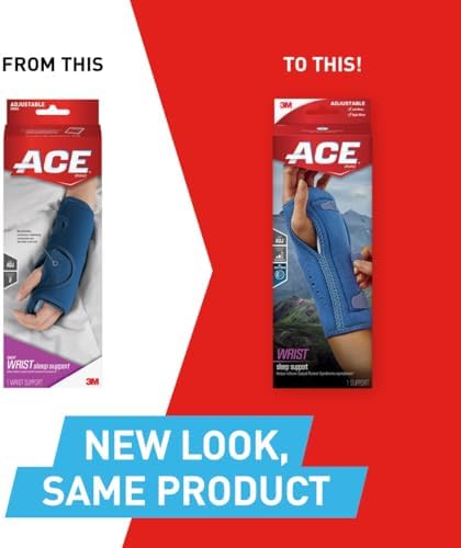 ACE Brand Night Wrist Sleep Support 209626, Adjustable, 12 Packs per case
