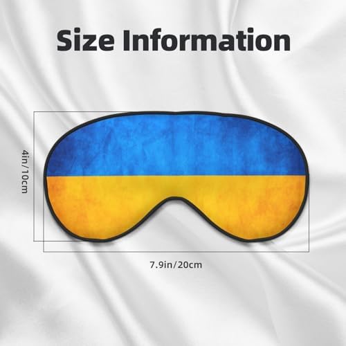 Ukrainian Flag Night Mask Soft Reversible Eye Cover Adjustable Strap Light Blocking Comfortable Rest