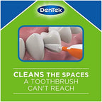 DenTek Easy Brush Interdental Cleaners, Between Teeth Brushes for Plaque Removal, Dental Picks for Oral Care, Mint, 16 Count (Pack of 10)