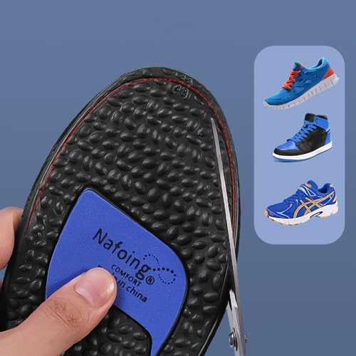 1 Pair Sport Insoles for Men Women - Shock Absorption and Arch Support Shoe Insoles for Work Boots & Sneakers (35-36)