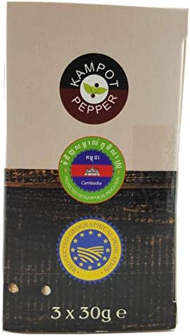 Organic Kampot Pepper, White Peppercorns