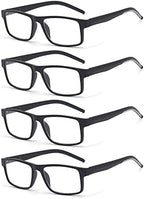 Reading Glasses for Men Women, Spring Hinge Readers Glasses, Blue Light Blocking Lens Eyeglasses SR20523
