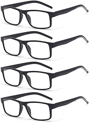 Reading Glasses for Men Women, Spring Hinge Readers Glasses, Blue Light Blocking Lens Eyeglasses SR20523