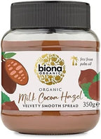 BIONA Organic Milk Chocolate Hazelnut Spread, 350 GR